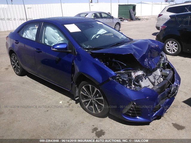 5YFBURHE7HP588109 - 2017 TOYOTA COROLLA L/LE/XLE/SE/XSE BLUE photo 1