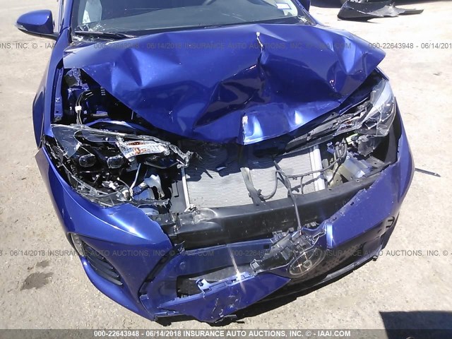 5YFBURHE7HP588109 - 2017 TOYOTA COROLLA L/LE/XLE/SE/XSE BLUE photo 6