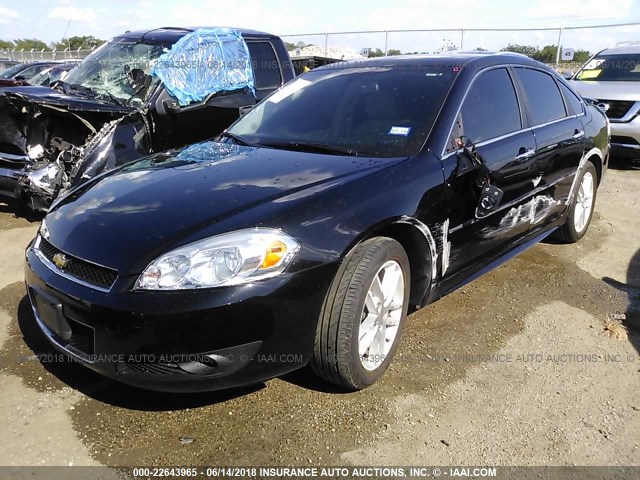 2G1WC5E37G1159140 - 2016 CHEVROLET IMPALA LIMITED LTZ BLACK photo 2