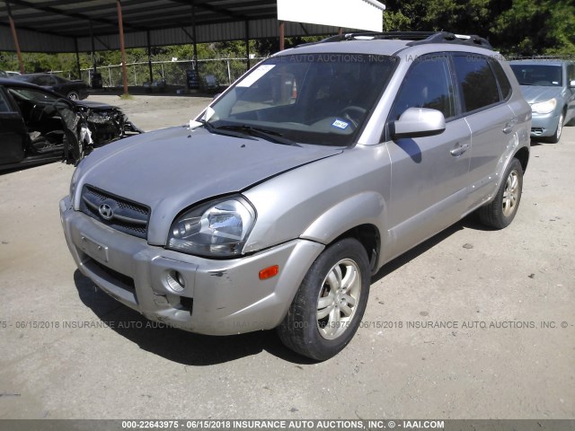 KM8JN12D26U345023 - 2006 HYUNDAI TUCSON GLS/LIMITED SILVER photo 2