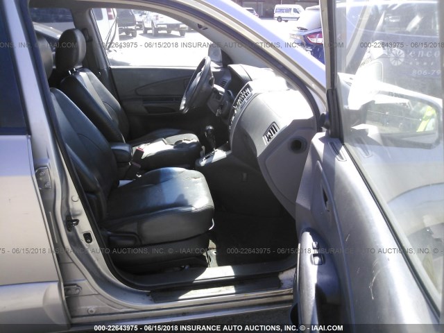 KM8JN12D26U345023 - 2006 HYUNDAI TUCSON GLS/LIMITED 银色 照片 5
