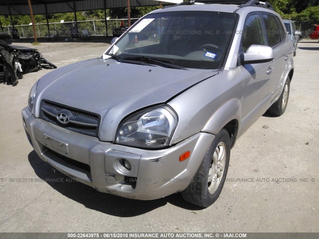 KM8JN12D26U345023 - 2006 HYUNDAI TUCSON GLS/LIMITED SILVER photo 6