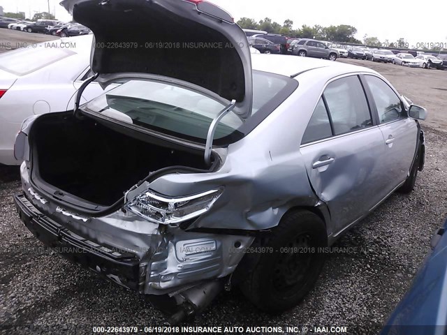 4T1BE46K08U251031 - 2008 TOYOTA CAMRY CE/LE/XLE/SE SILVER photo 4