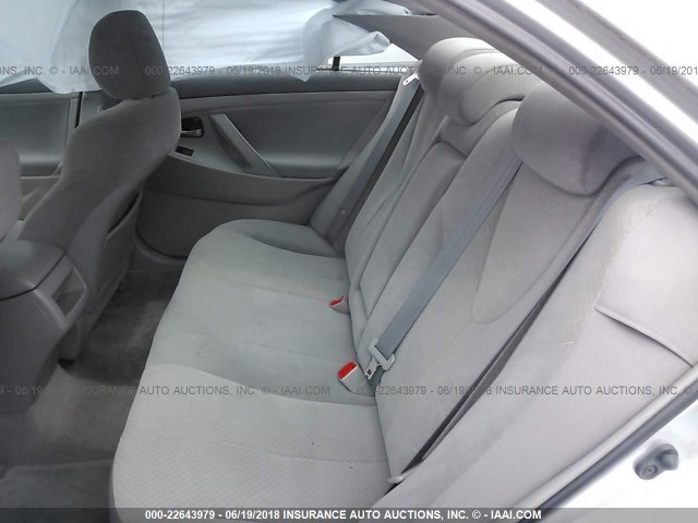 4T1BE46K08U251031 - 2008 TOYOTA CAMRY CE/LE/XLE/SE SILVER photo 8