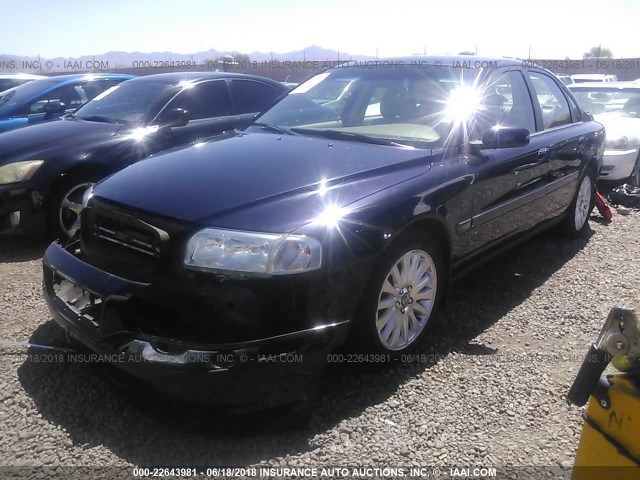 YV1TS592861434432 - 2006 VOLVO S80 2.5T BLUE photo 2