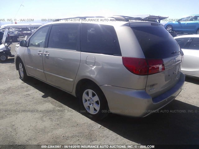 5TDZK23C87S058402 - 2007 TOYOTA SIENNA CE/LE GOLD photo 3