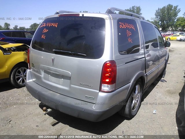 1GMDX33L66D181736 - 2006 PONTIAC MONTANA SV6 SILVER photo 4