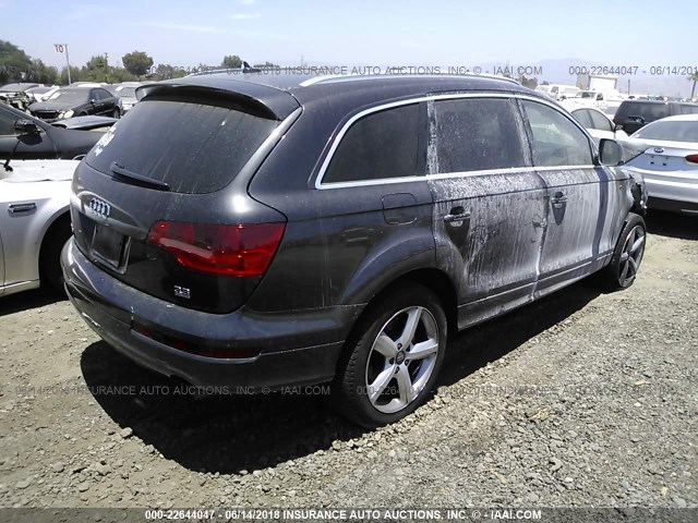 WA1EY74L18D025449 - 2008 AUDI Q7 3.6 QUATTRO PREM S-LINE GRAY photo 4