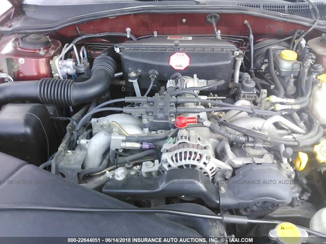 4S3BH675547645469 - 2004 SUBARU LEGACY OUTBACK AWP 红色 照片 10
