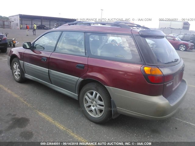 4S3BH675547645469 - 2004 SUBARU LEGACY OUTBACK AWP 红色 照片 3