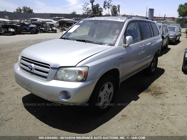 JTEEP21A850092496 - 2005 TOYOTA HIGHLANDER LIMITED SILVER photo 2