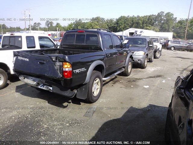 5TEGN92N53Z251078 - 2003 TOYOTA TACOMA DOUBLE CAB PRERUNNER BLACK photo 4