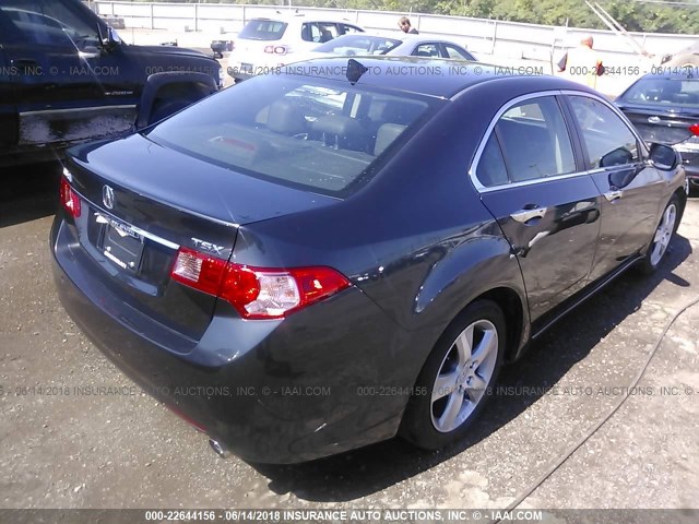 JH4CU2F68CC008454 - 2012 ACURA TSX TECH GRAY photo 4
