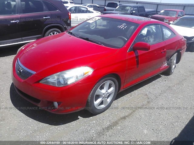 4T1CA30P74U024170 - 2004 TOYOTA CAMRY SOLARA SE/SLE წითელი ფოტო 2