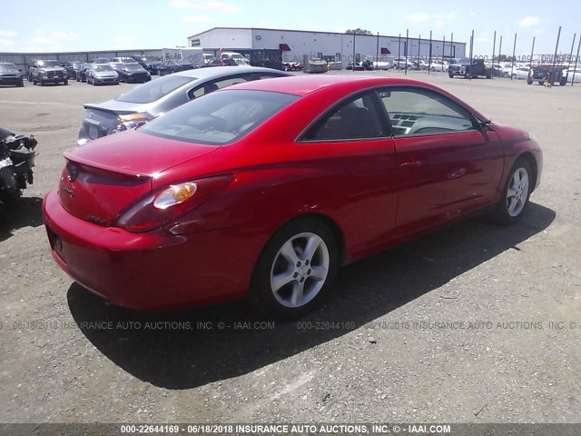 4T1CA30P74U024170 - 2004 TOYOTA CAMRY SOLARA SE/SLE წითელი ფოტო 4