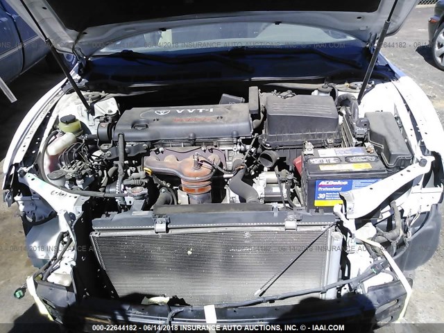 4T1BE46KX7U724903 - 2007 TOYOTA CAMRY NEW GENERAT CE/LE/XLE/SE WHITE photo 10