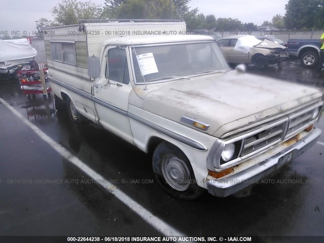 F10HRL04661 - 1971 FORD F100 WHITE photo 1