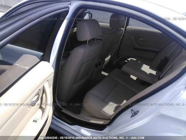 WBAPK5G56BNN81921 - 2011 BMW 328 XI SULEV WHITE photo 8