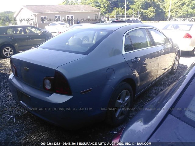 1G1ZG57B38F221195 - 2008 CHEVROLET MALIBU LS 青色 照片 4
