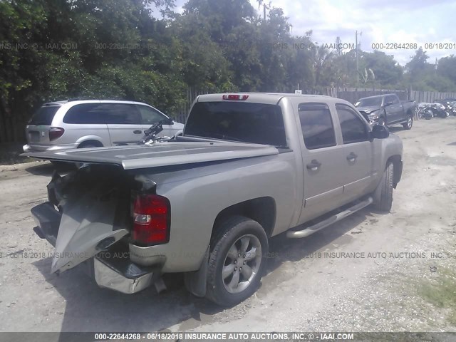 2GCEK13C881248153 - 2008 CHEVROLET SILVERADO K1500 GRAY photo 4