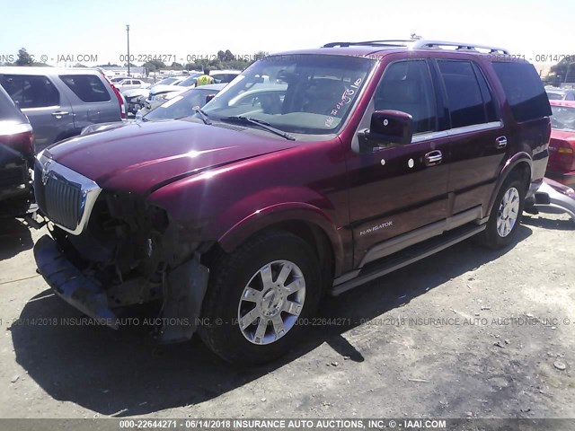 5LMFU28R54LJ05403 - 2004 LINCOLN NAVIGATOR MAROON photo 2