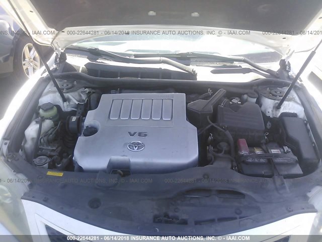 4T1BK3EK8AU608787 - 2010 TOYOTA CAMRY SE/LE/XLE 白色 照片 10