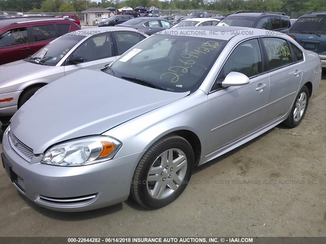 2G1WB5E32E1132315 - 2014 CHEVROLET IMPALA LIMITED LT SILVER photo 2