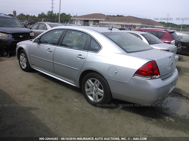 2G1WB5E32E1132315 - 2014 CHEVROLET IMPALA LIMITED LT SILVER photo 3