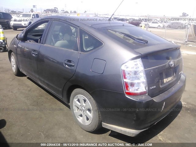 JTDKB20U373237141 - 2007 TOYOTA PRIUS GRAY photo 3