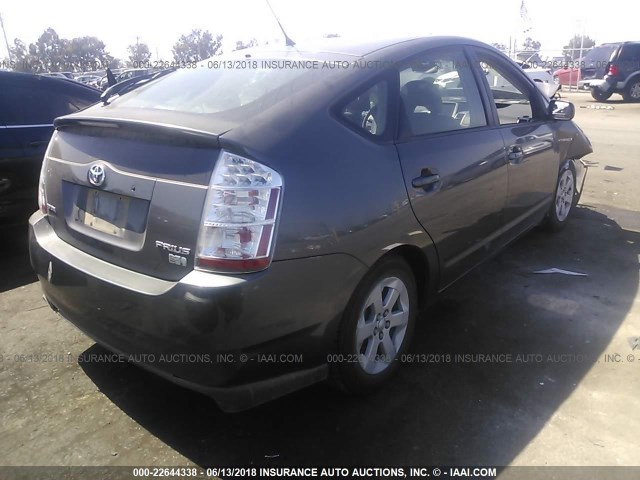 JTDKB20U373237141 - 2007 TOYOTA PRIUS GRAY photo 4