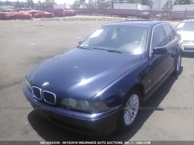 WBADT63413CK39728 - 2003 BMW 530 I AUTOMATIC BLUE photo 2