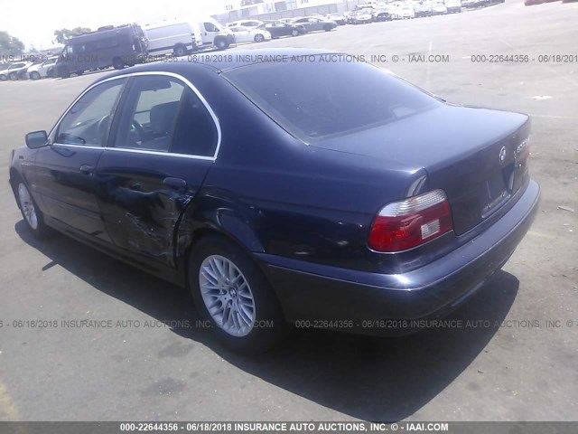 WBADT63413CK39728 - 2003 BMW 530 I AUTOMATIC BLUE photo 3