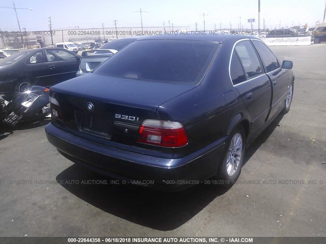 WBADT63413CK39728 - 2003 BMW 530 I AUTOMATIC BLUE photo 4