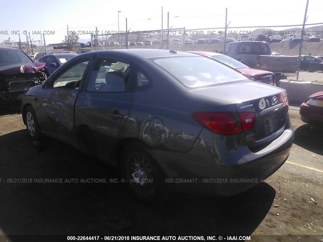 KMHDU46D67U238263 - 2007 HYUNDAI ELANTRA GLS/SE/LIMITED GRAY photo 3