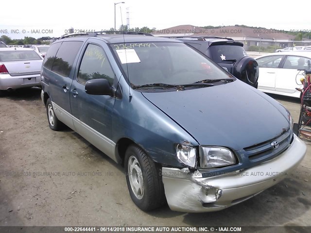 4T3ZF13C2YU236545 - 2000 TOYOTA SIENNA LE/XLE BLUE photo 1