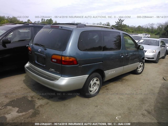 4T3ZF13C2YU236545 - 2000 TOYOTA SIENNA LE/XLE BLUE photo 4