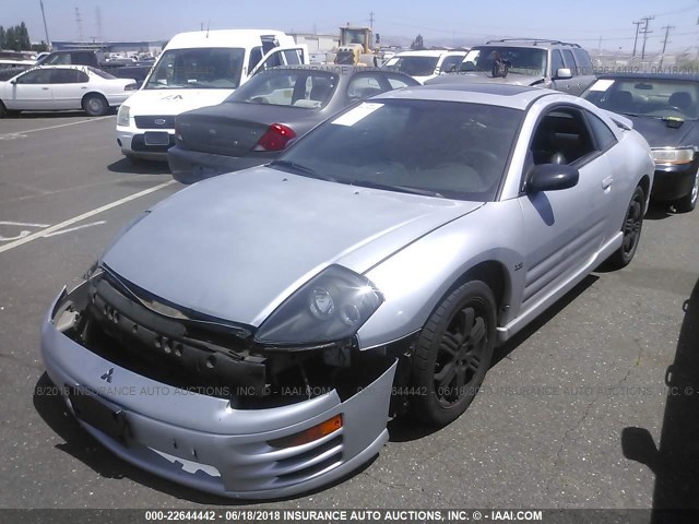 4A3AC54H81E132692 - 2001 MITSUBISHI ECLIPSE GT SILVER photo 2