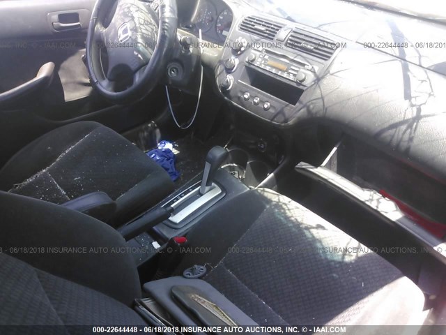 1HGEM22144L058646 - 2004 HONDA CIVIC DX VP RED photo 5