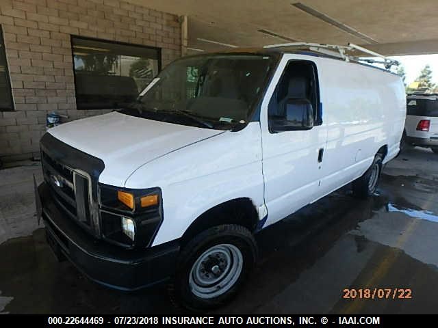 1FTSS3EL7EDA28157 - 2014 FORD ECONOLINE E350 SUPER DUTY VAN BLUE photo 2