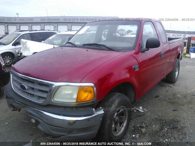 2FTRX18W84CA62102 - 2004 FORD F-150 HERITAGE CLASSIC RED photo 2