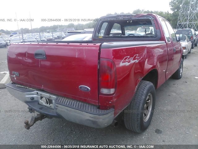 2FTRX18W84CA62102 - 2004 FORD F-150 HERITAGE CLASSIC RED photo 4