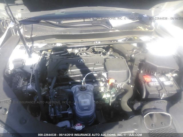 19UUB1F30FA017470 - 2015 ACURA TLX WHITE photo 10