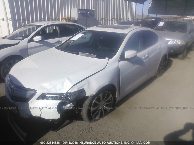 19UUB1F30FA017470 - 2015 ACURA TLX WHITE photo 2