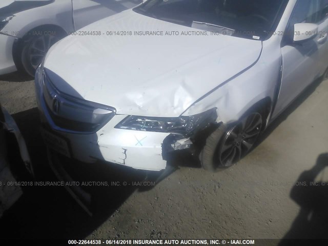 19UUB1F30FA017470 - 2015 ACURA TLX WHITE photo 6