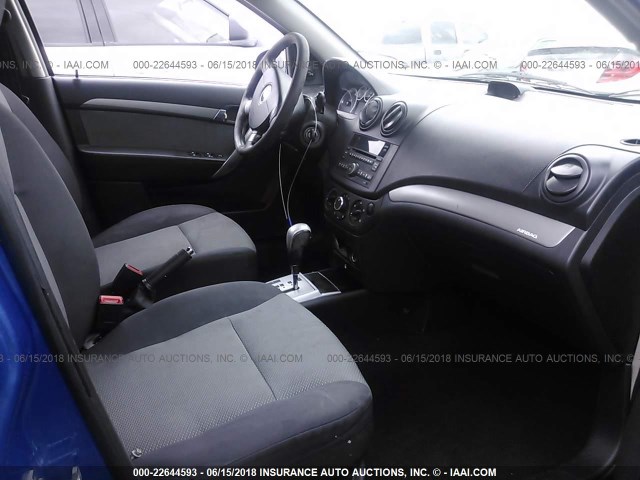 KL1TD66E99B309725 - 2009 CHEVROLET AVEO LS/LT 蓝色 照片 5