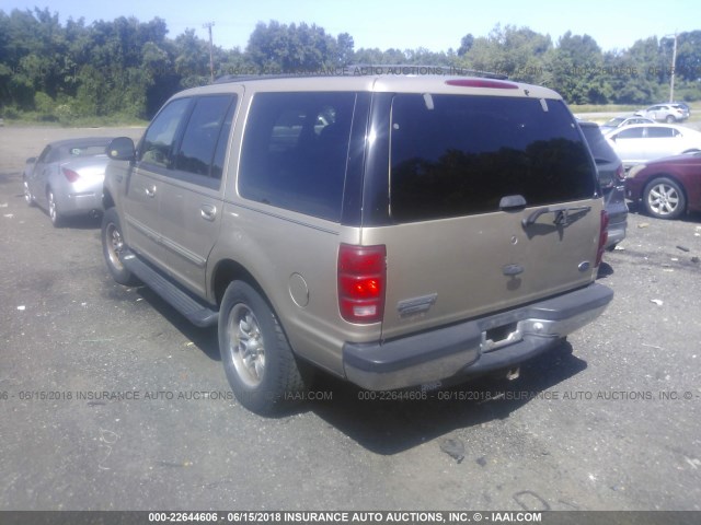 1FMRU1660YLA39061 - 2000 FORD EXPEDITION XLT GOLD photo 3