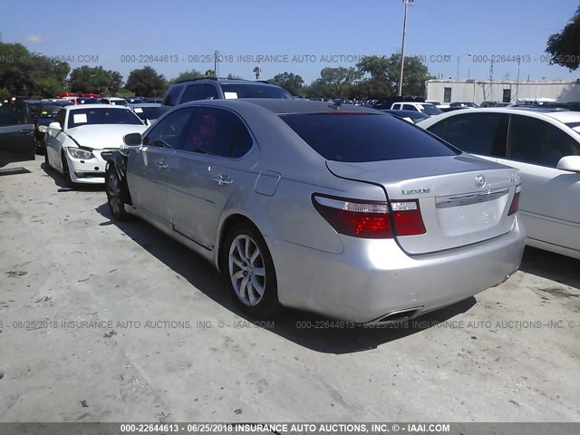 JTHGL46F685025426 - 2008 LEXUS LS 460L GRAY photo 3