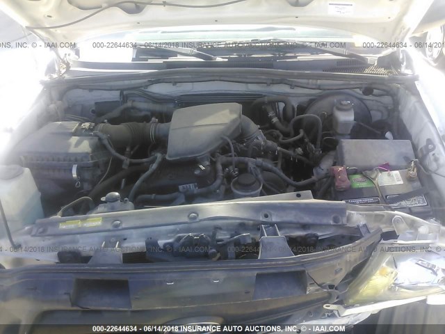 5TETX22N75Z106756 - 2005 TOYOTA TACOMA ACCESS CAB Weiß Foto 10