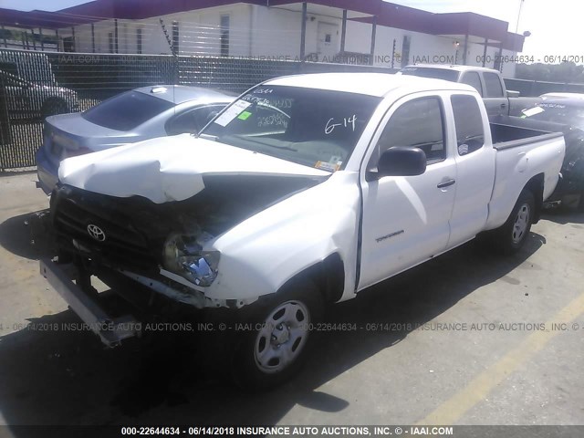 5TETX22N75Z106756 - 2005 TOYOTA TACOMA ACCESS CAB Weiß Foto 2