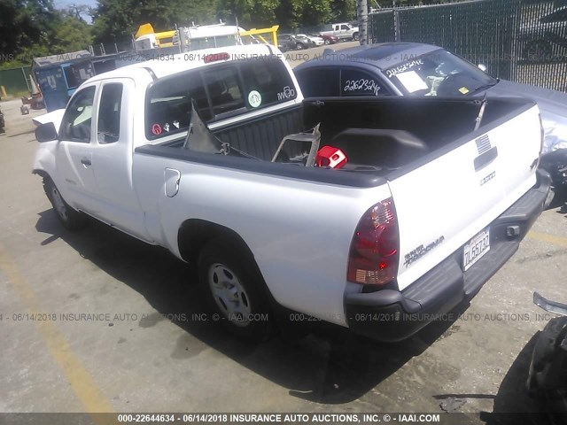 5TETX22N75Z106756 - 2005 TOYOTA TACOMA ACCESS CAB Weiß Foto 3